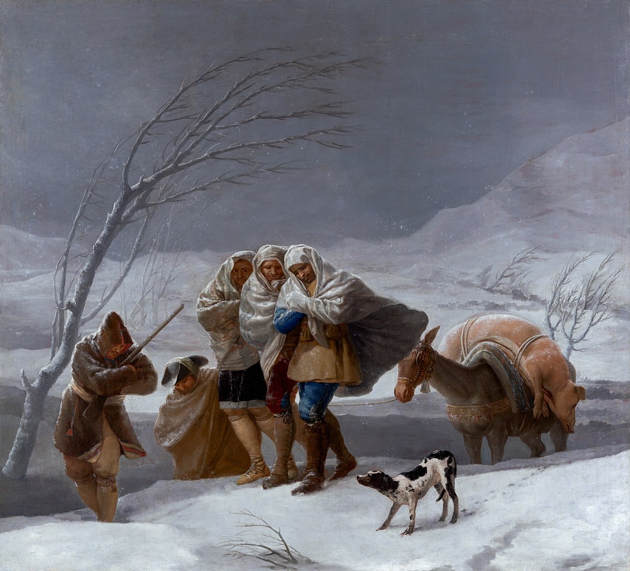 La nevada, painted by Francisco de Goya